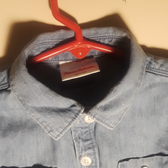 hannaAndersson button down collar light denim top - Picture 10 of 10